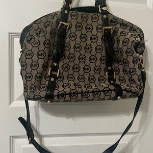 Michael Kors Black and Tan Women's Bag